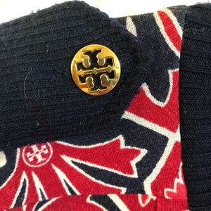 COPY - Black and red Tory Burch mid length work d…
